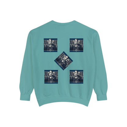 Bleu Square Unisex Garment-Dyed Sweatshirt