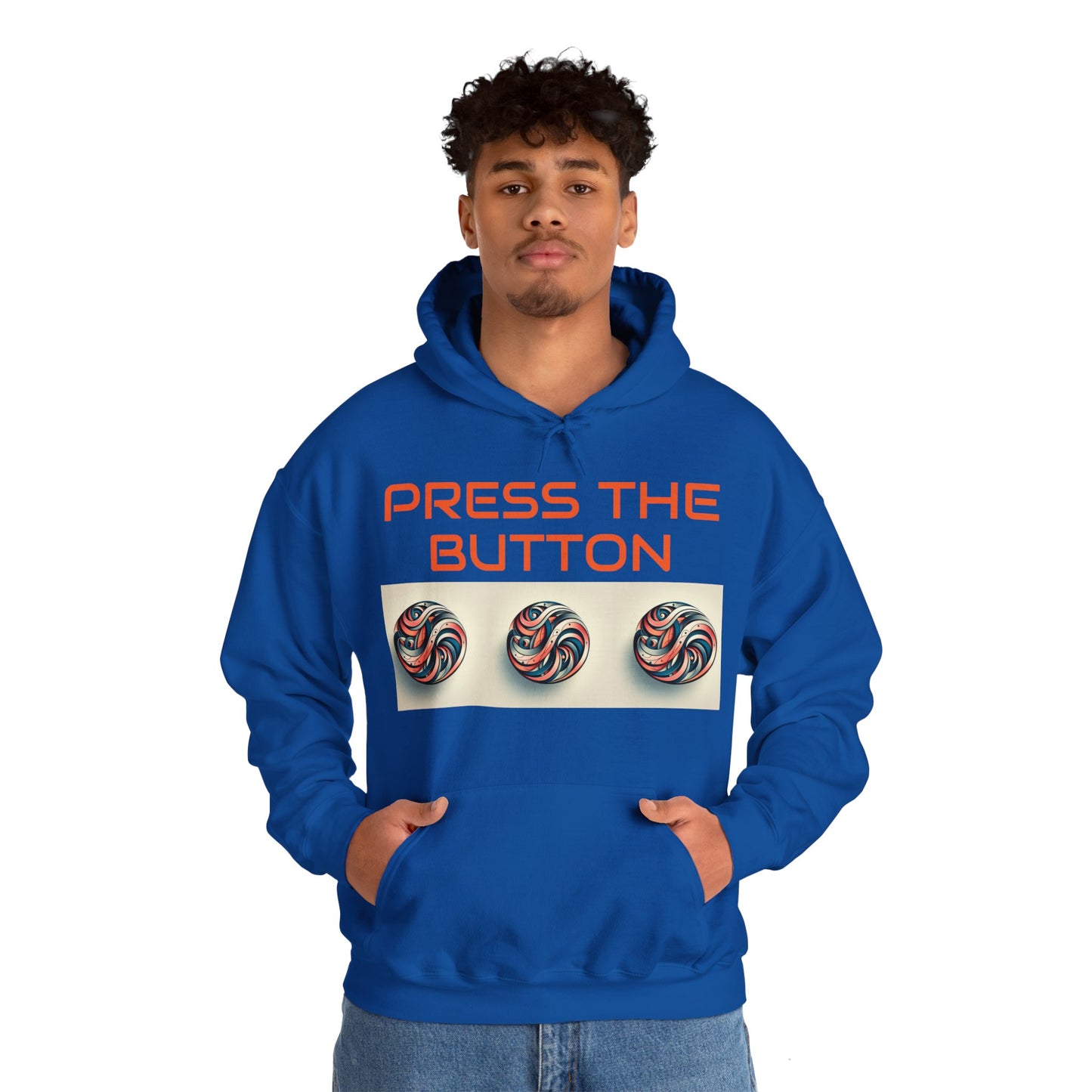 Press The Button Tex Heavy Blend™ Hooded Sweatshirt