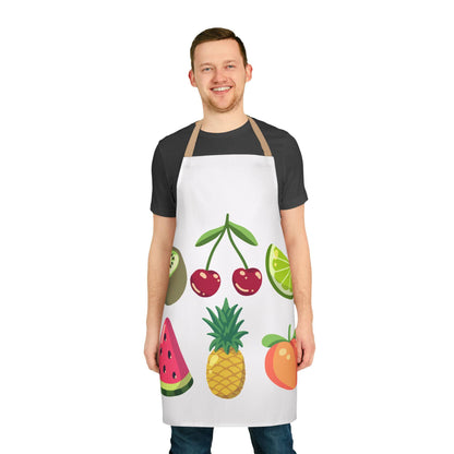 Fruity Feast Apron, 5-Color Straps  -  USA and UK Only - Zion Legend Fashions