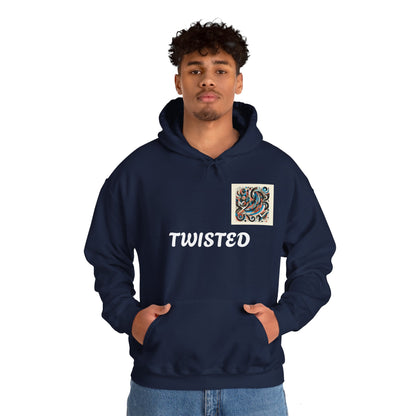 Twisted White  Unisex Heavy Blend™ Hooded Sweatshirt