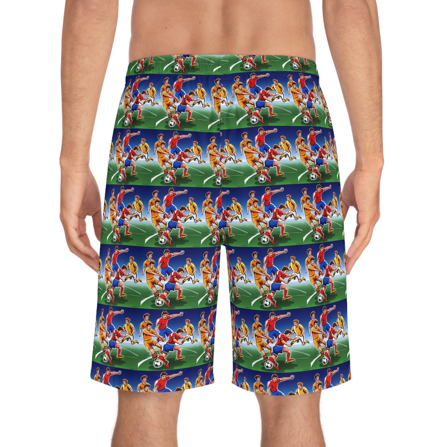 Football Men's Board Shorts (AOP)