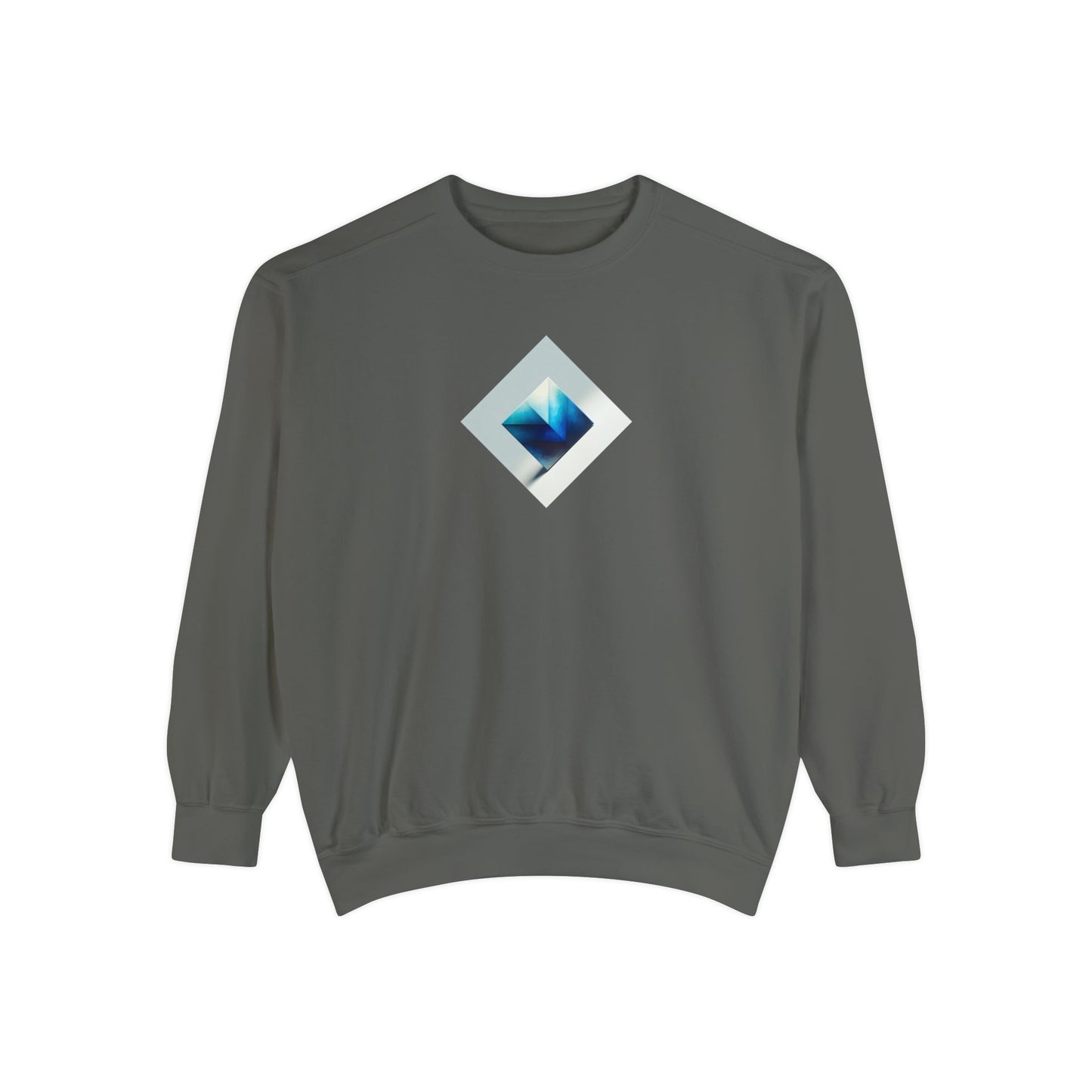 Bleu Square Unisex Garment-Dyed Sweatshirt