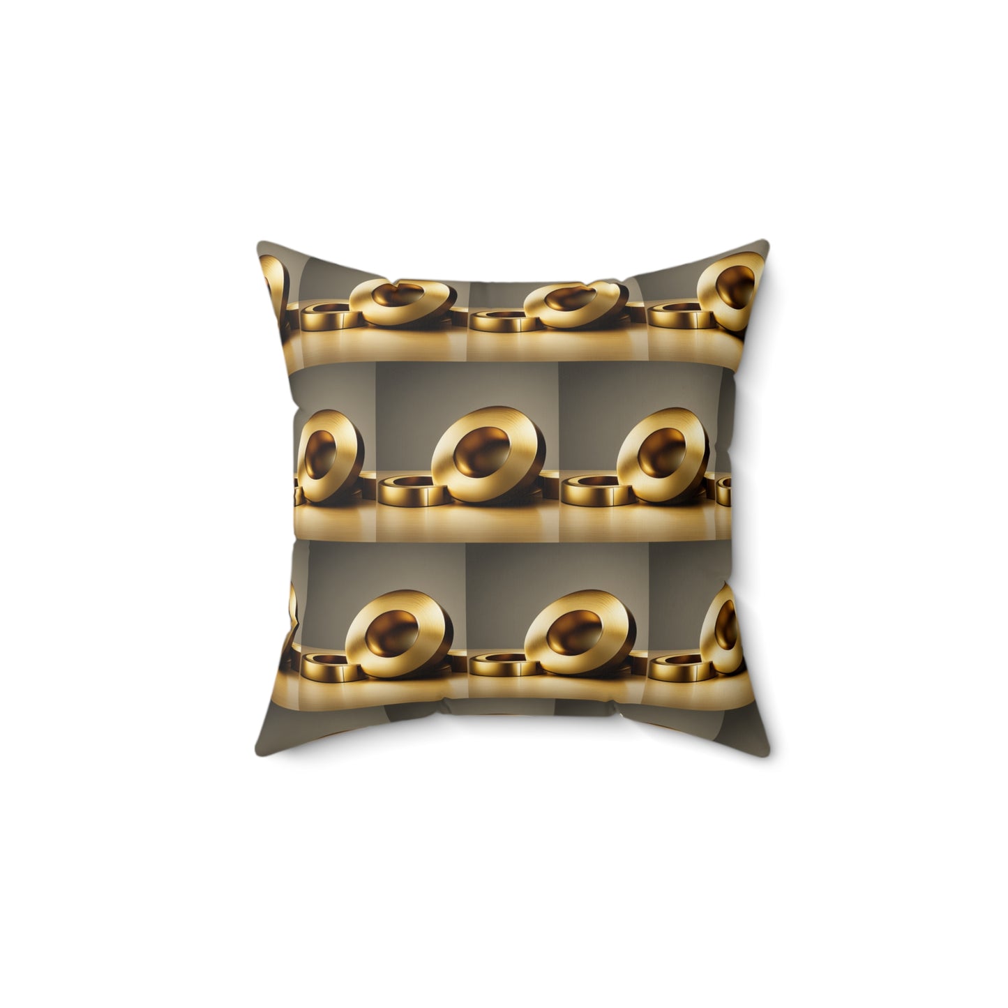 Golden Chain Spun Polyester Square Pillow