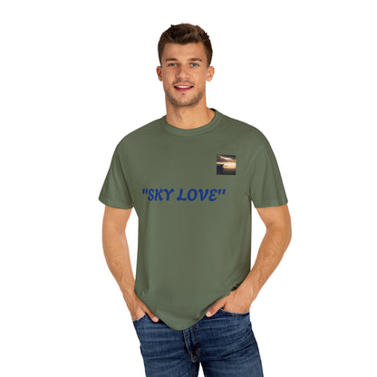 Sky Love Unisex Garment-Dyed T-shirt