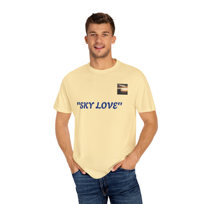 Sky Love Unisex Garment-Dyed T-shirt