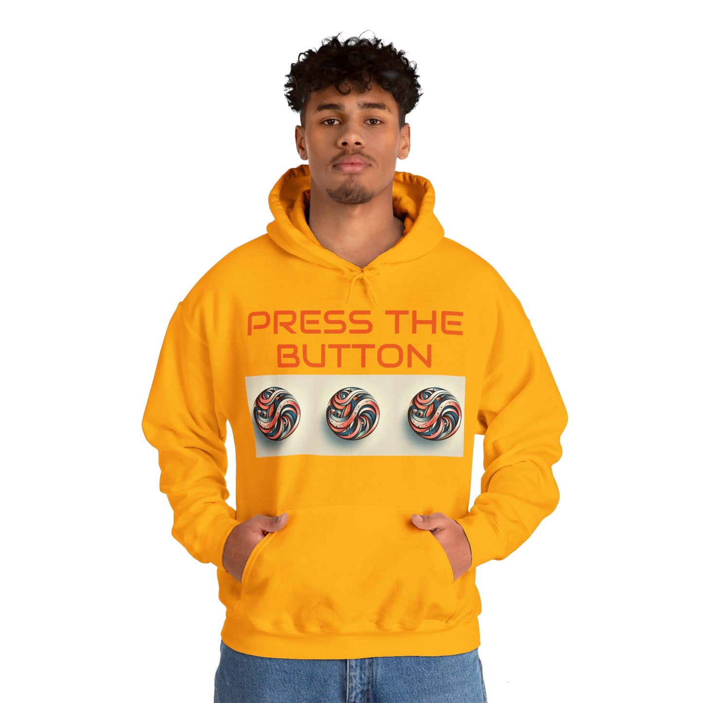 Press The Button Tex Heavy Blend™ Hooded Sweatshirt