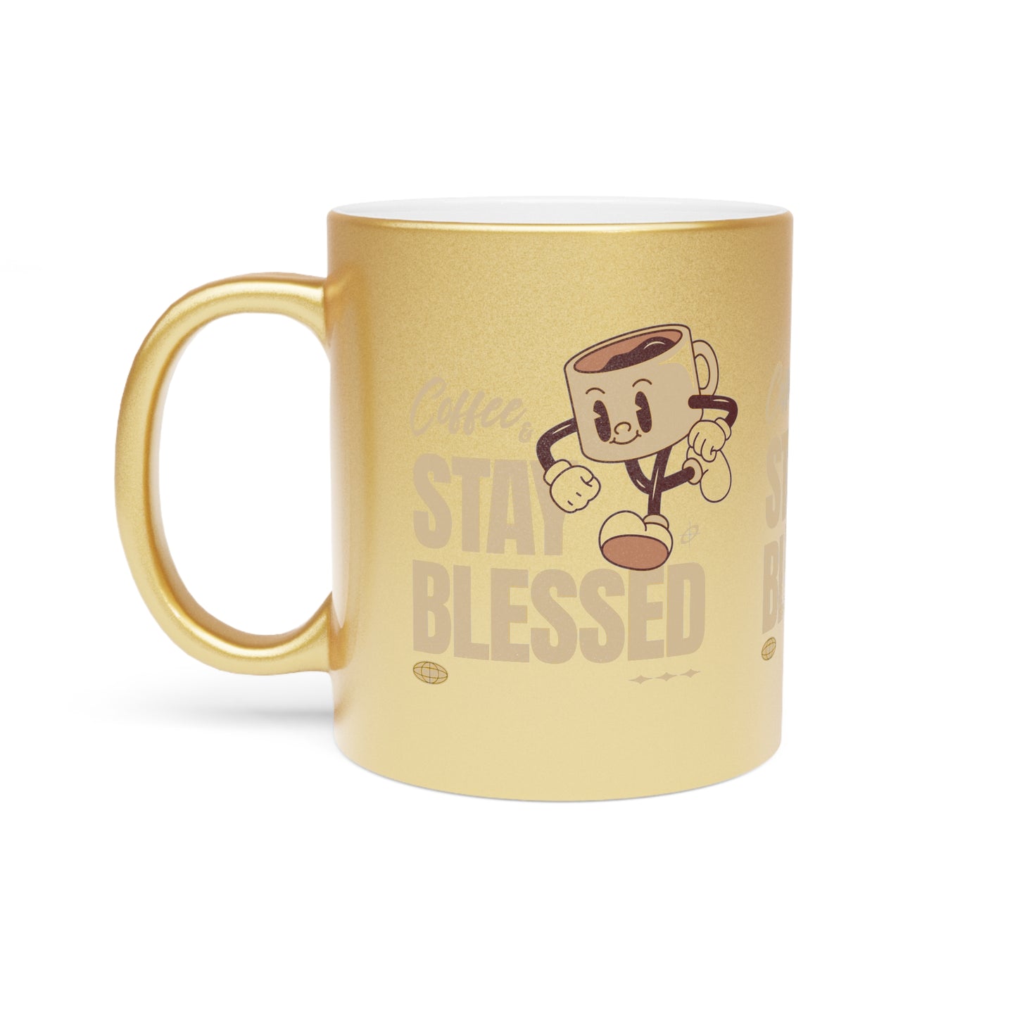 Stay Blessed Metallic Mug (Silver\Gold)