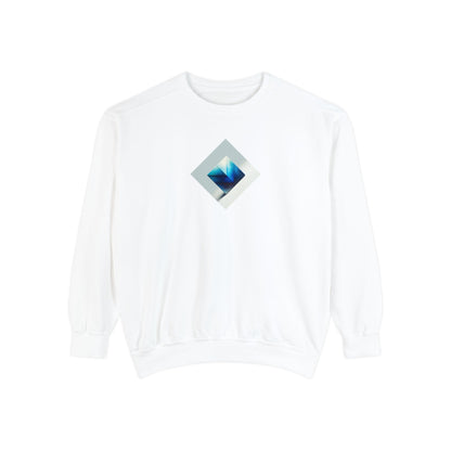 Bleu Square Unisex Garment-Dyed Sweatshirt