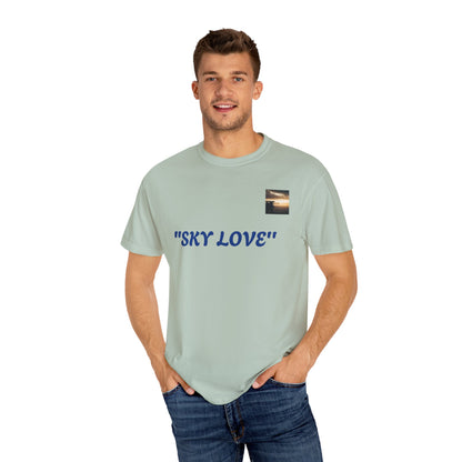 Sky Love Unisex Garment-Dyed T-shirt