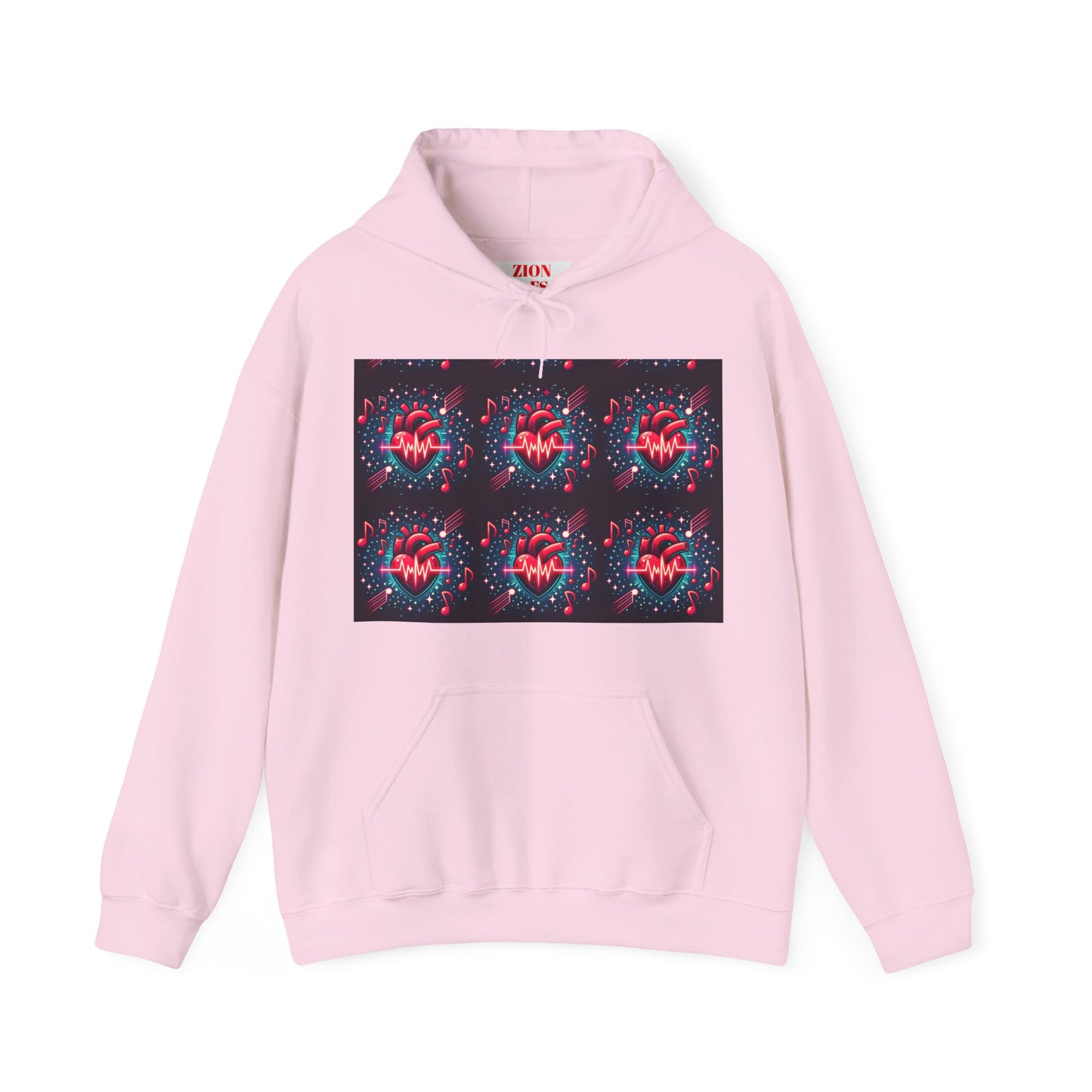 Funky heart Unisex Heavy Blend™ Hooded Sweatshirt