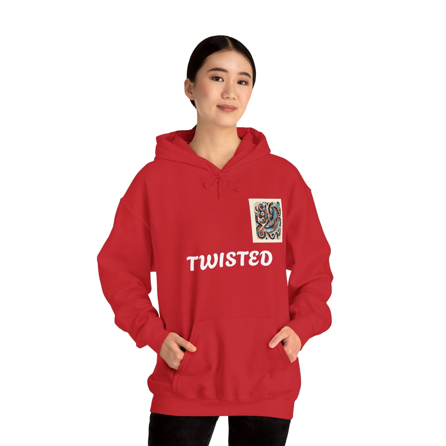 Twisted White  Unisex Heavy Blend™ Hooded Sweatshirt