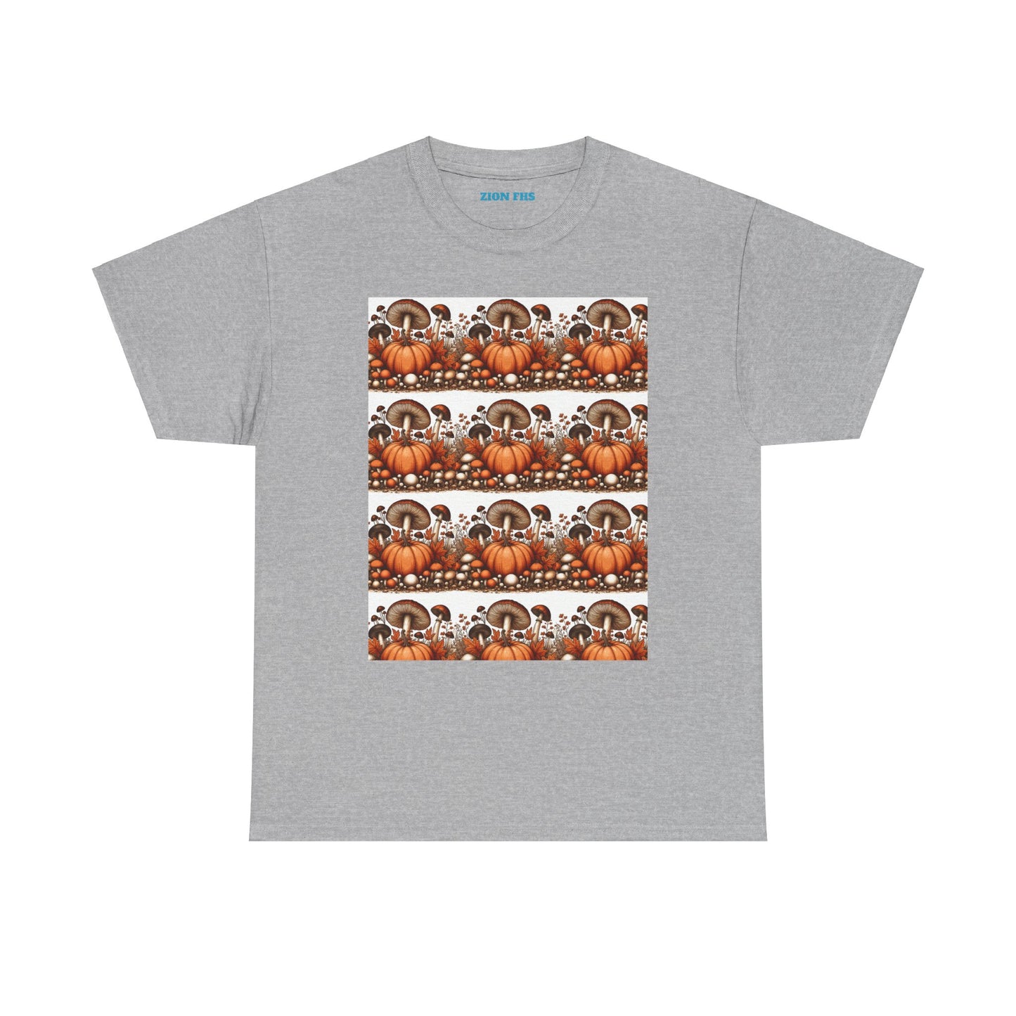 Pumpkin & Mushroom Unisex Heavy Cotton Tee