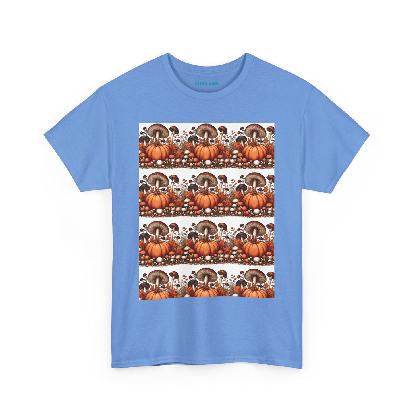 Pumpkin & Mushroom Unisex Heavy Cotton Tee