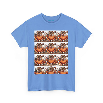 Pumpkin & Mushroom Unisex Heavy Cotton Tee