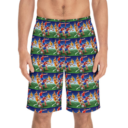 Football Men's Board Shorts (AOP)