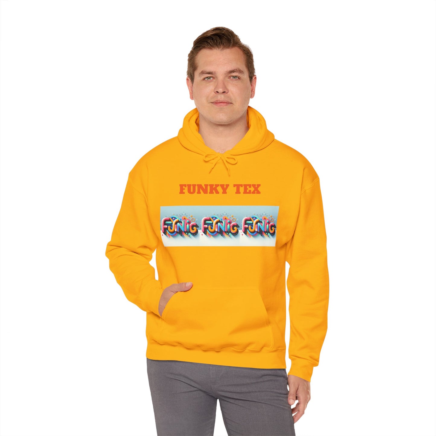 Funky Tex Unisex Heavy Blend™ Hooded Sweatshirt