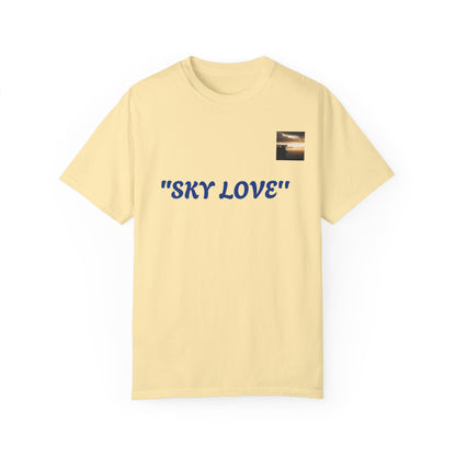 Sky Love Unisex Garment-Dyed T-shirt