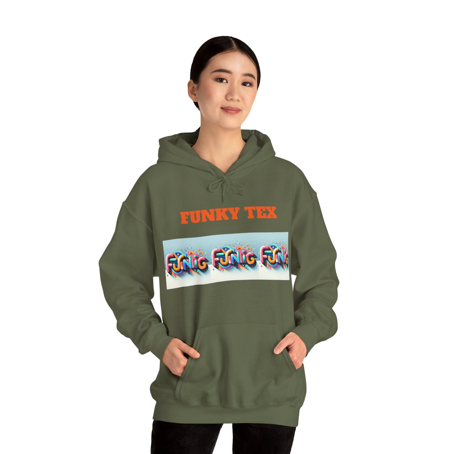 Funky Tex Unisex Heavy Blend™ Hooded Sweatshirt