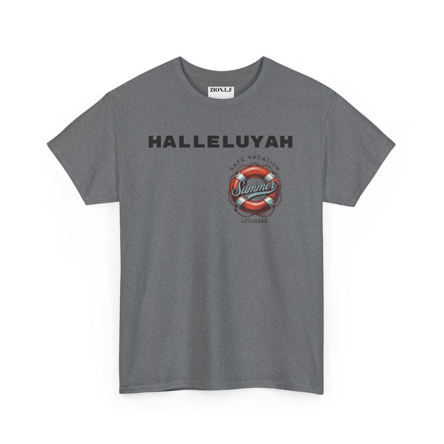 Halleluyah Safe Vacation  Unisex Heavy Cotton Tee Shirt is created for the purpose of all tourist and  travellers.