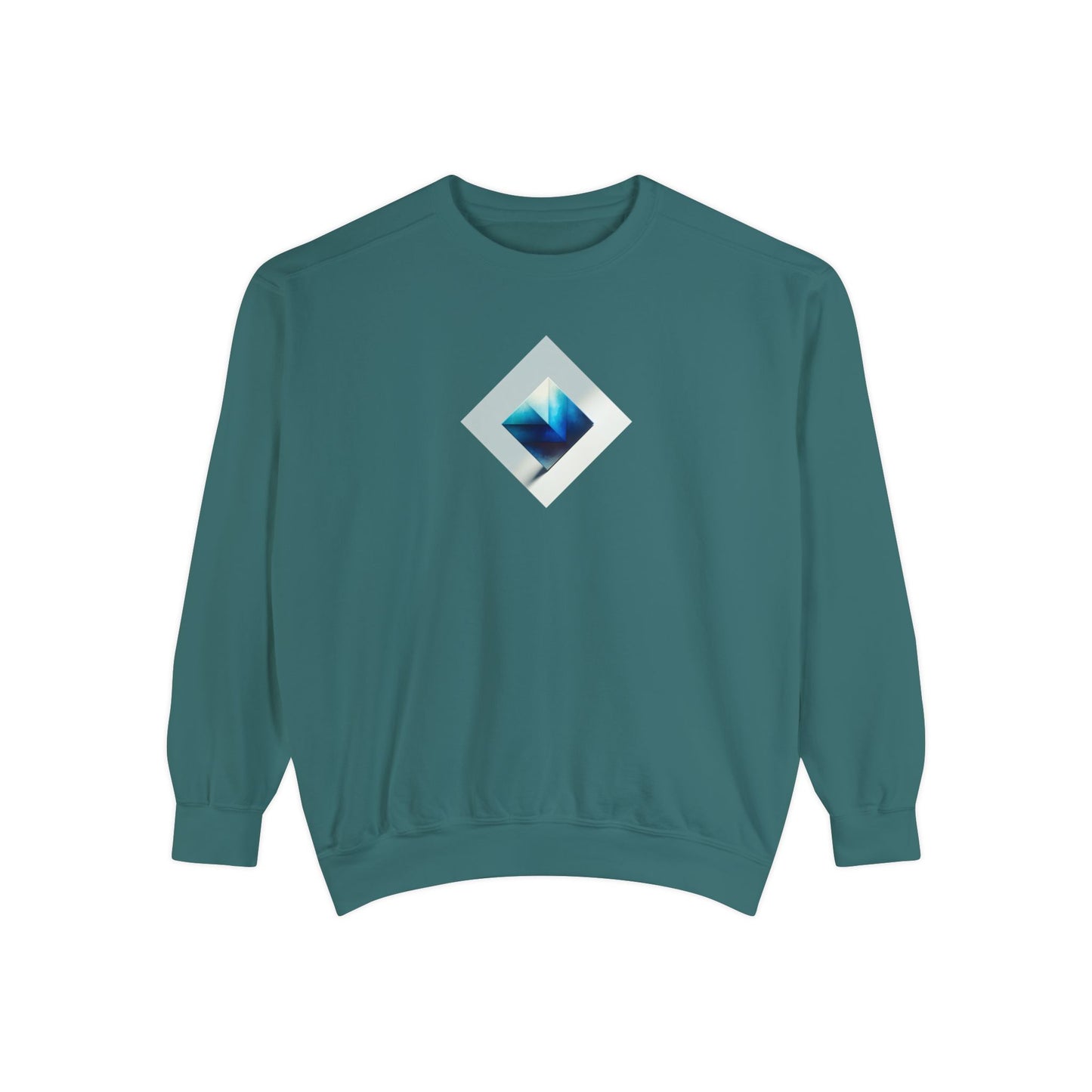 Bleu Square Unisex Garment-Dyed Sweatshirt