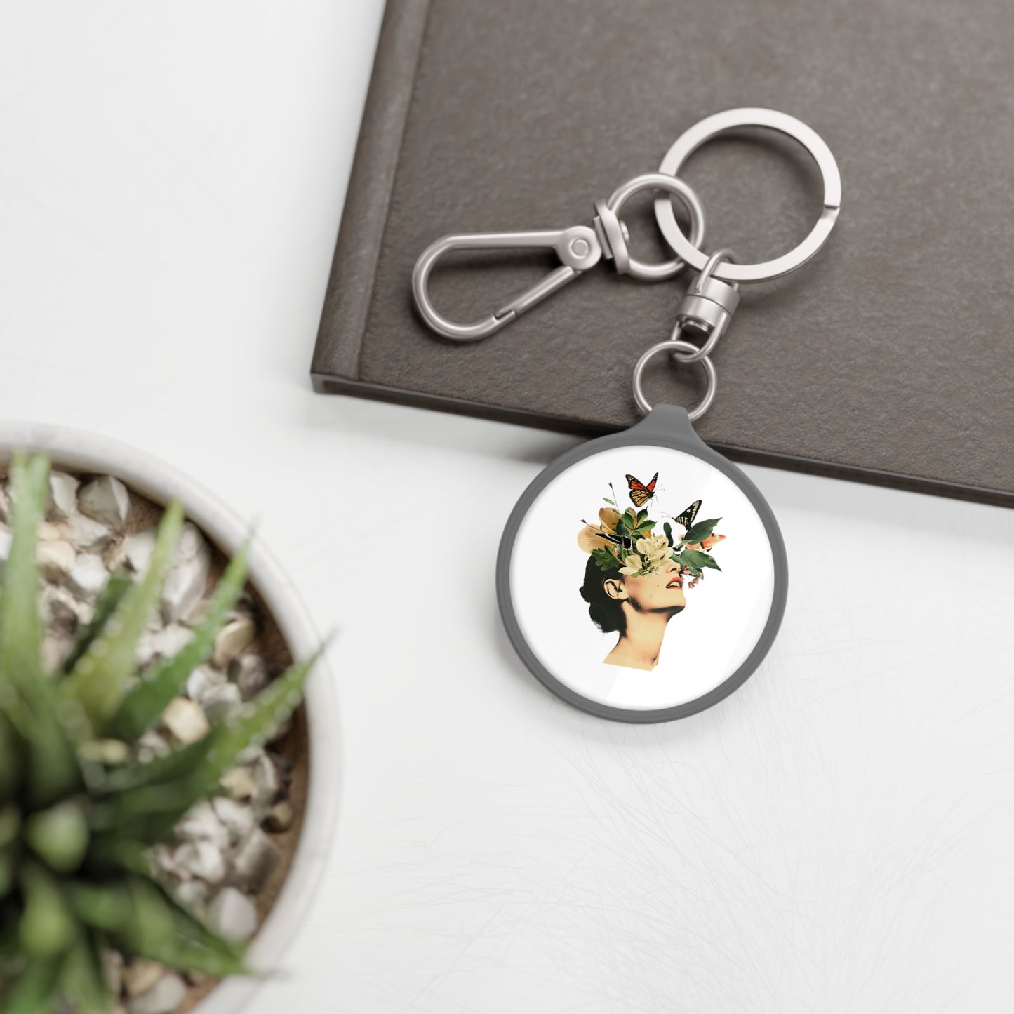 Flower Keyring Tag