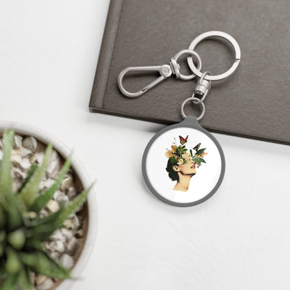 Flower Keyring Tag