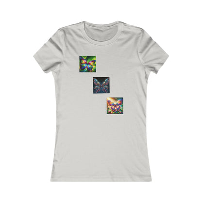 3 Butterflies Women's Slim Fit Favorite Tee - Zion Legend Fashions