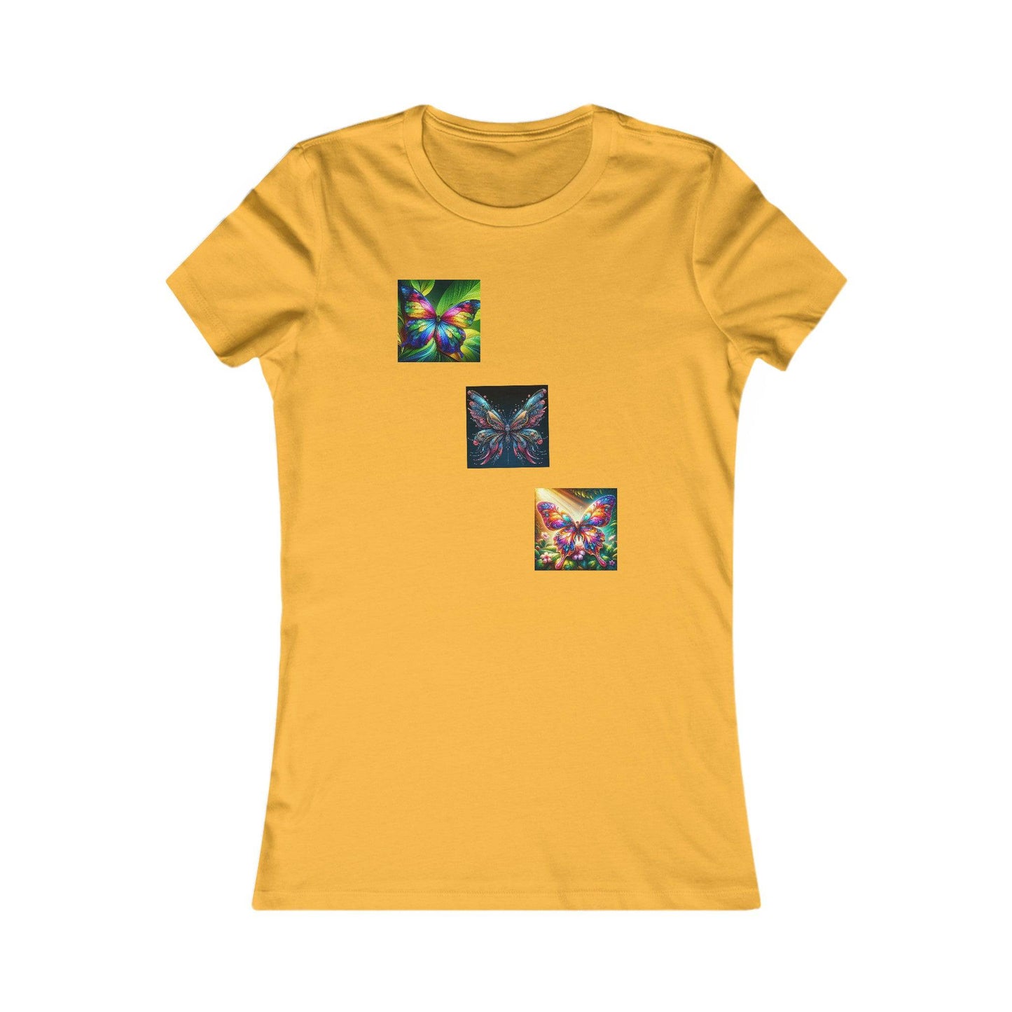 3 Butterflies Women's Slim Fit Favorite Tee - Zion Legend Fashions