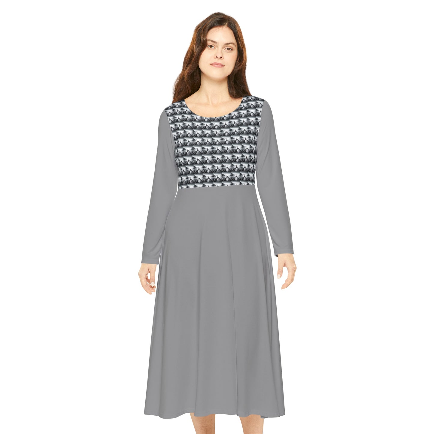 Women's Long Sleeve Dance Dress (AOP)