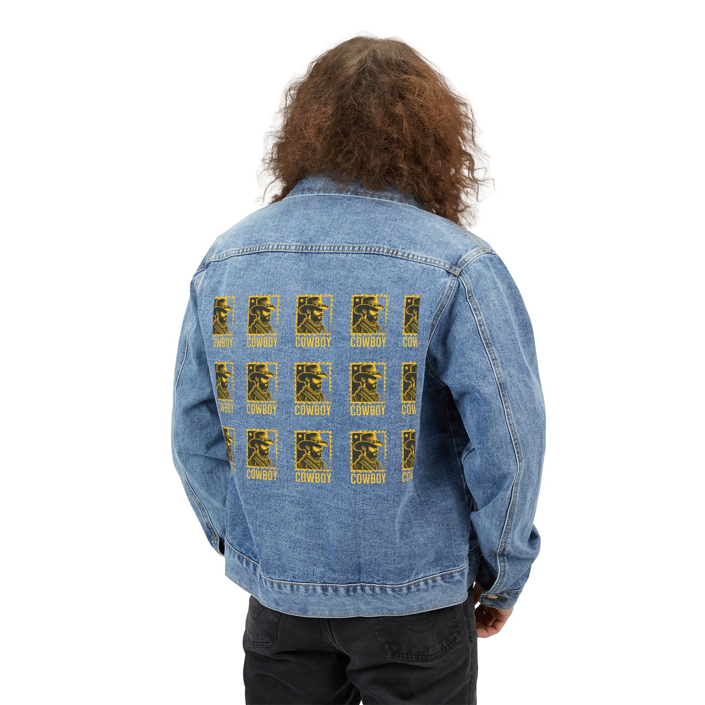 Cow boy Men's Denim Jacket