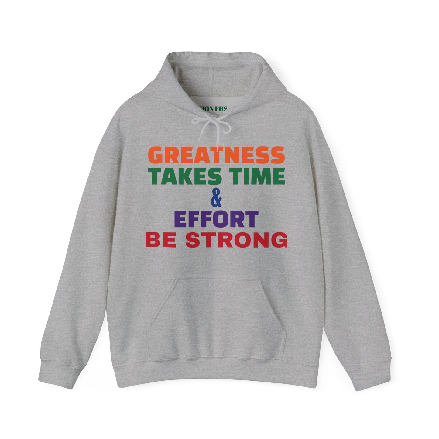 Colour Text Hoodie Unisex Heavy Blend Sweatshirt