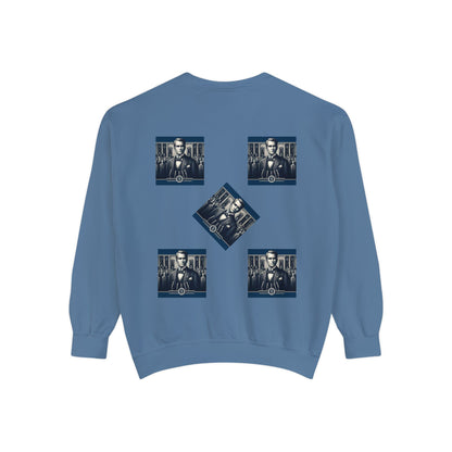 Bleu Square Unisex Garment-Dyed Sweatshirt