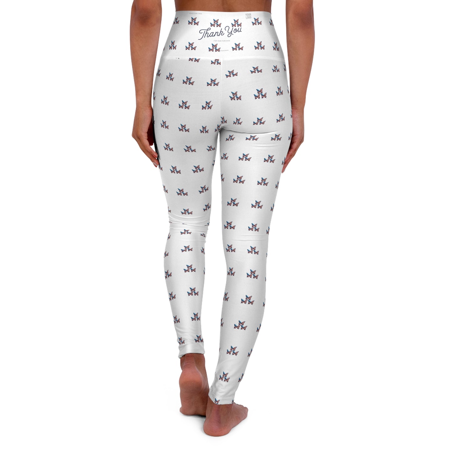 Butterfly High Waisted Yoga Leggings (AOP)