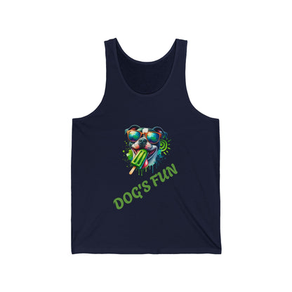 Dog's  Fun  Unisex Jersey Tank