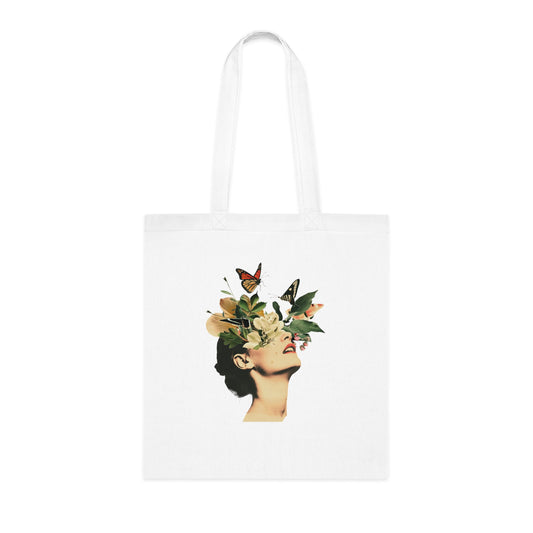 Flower Cotton Tote Bag