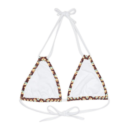 Fantasy Strappy Triangle Bikini Top (AOP)