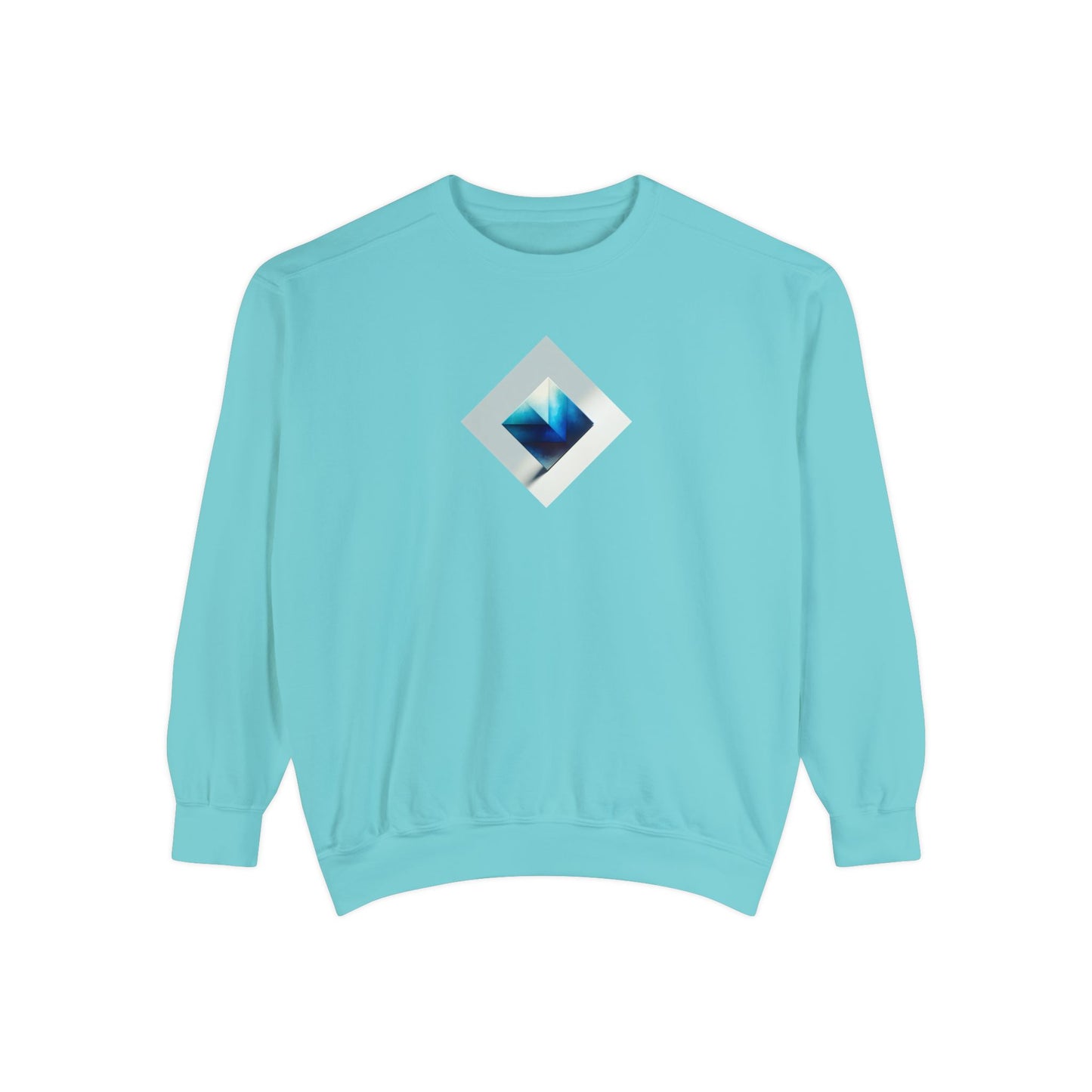 Bleu Square Unisex Garment-Dyed Sweatshirt