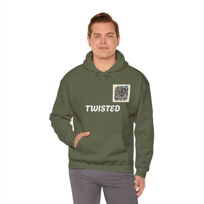 Twisted White  Unisex Heavy Blend™ Hooded Sweatshirt