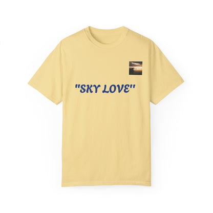 Sky Love Unisex Garment-Dyed T-shirt