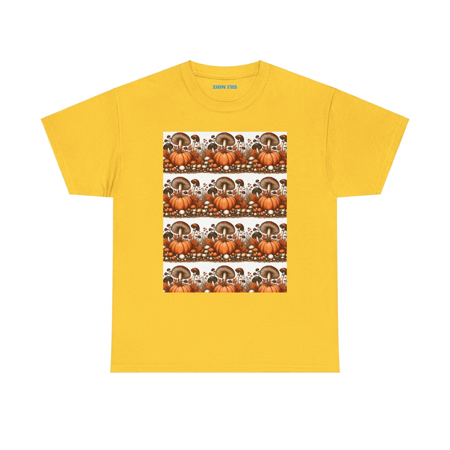 Pumpkin & Mushroom Unisex Heavy Cotton Tee