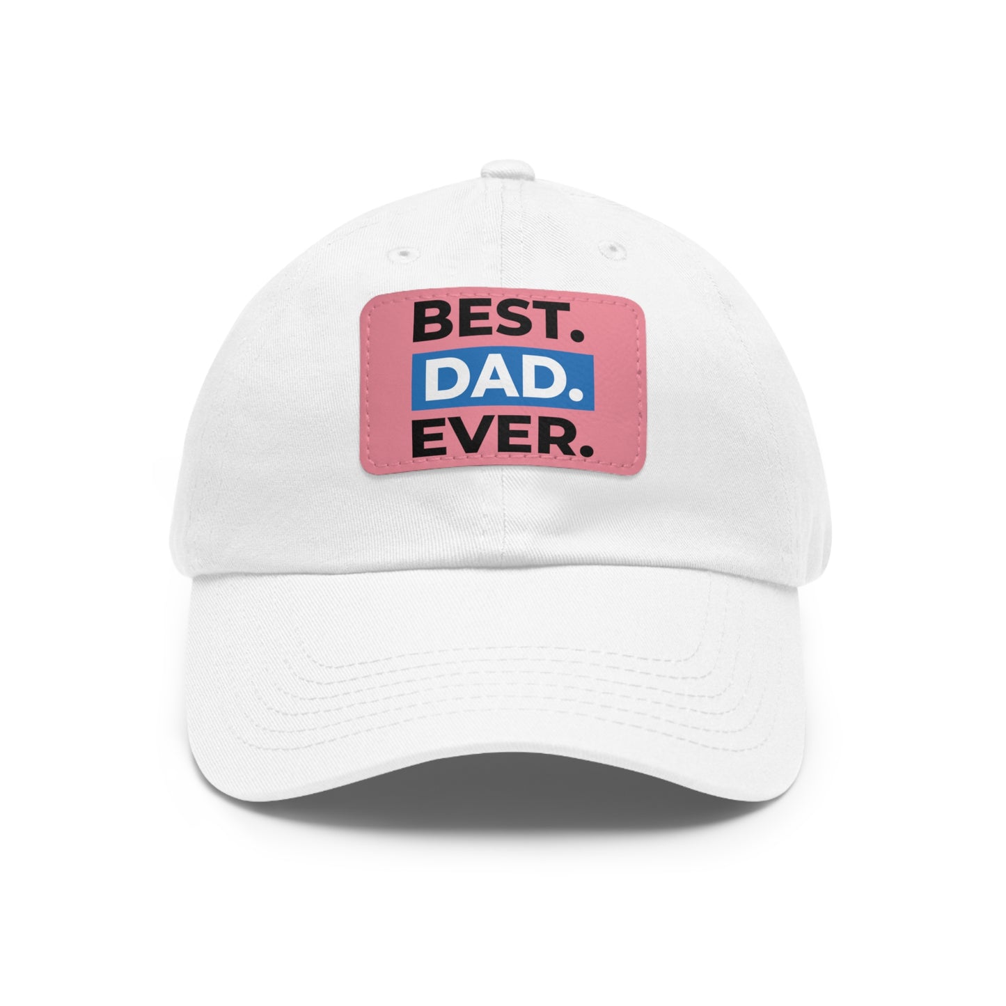 Dad Hat with Leather Patch (Rectangle)