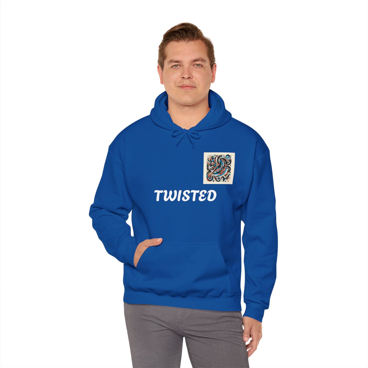 Twisted White  Unisex Heavy Blend™ Hooded Sweatshirt