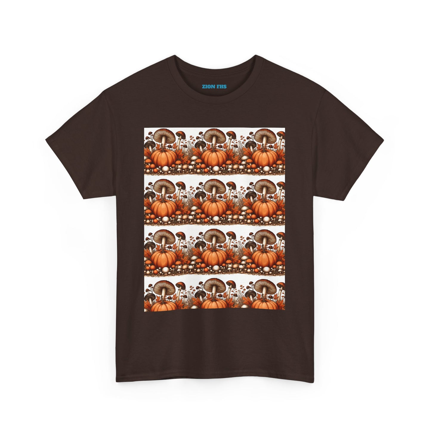 Pumpkin & Mushroom Unisex Heavy Cotton Tee