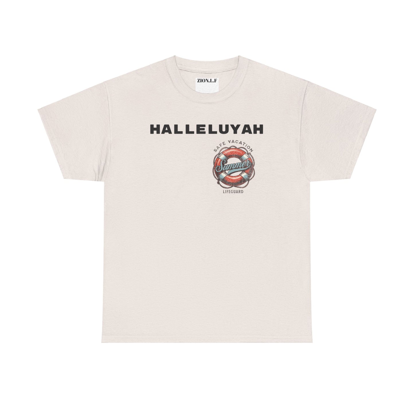 Halleluyah Safe Vacation  Unisex Heavy Cotton Tee Shirt is created for the purpose of all tourist and  travellers.