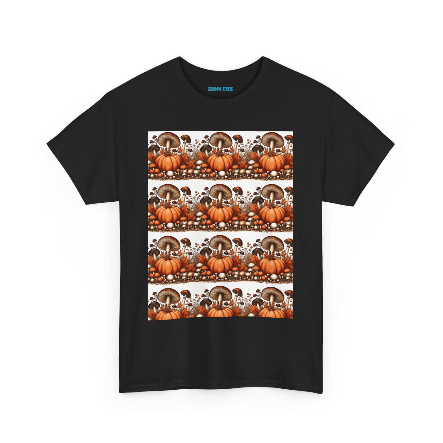 Pumpkin & Mushroom Unisex Heavy Cotton Tee