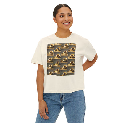 Round Gold  Women's Boxy Tee