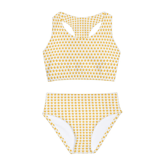 Stars Two Piece Girls Swimsuit