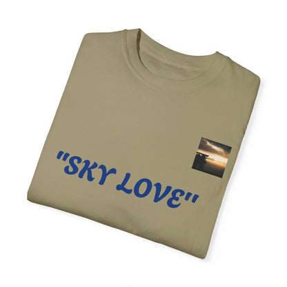 Sky Love Unisex Garment-Dyed T-shirt