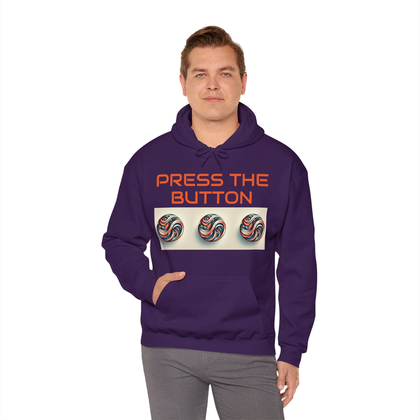 Press The Button Tex Heavy Blend™ Hooded Sweatshirt