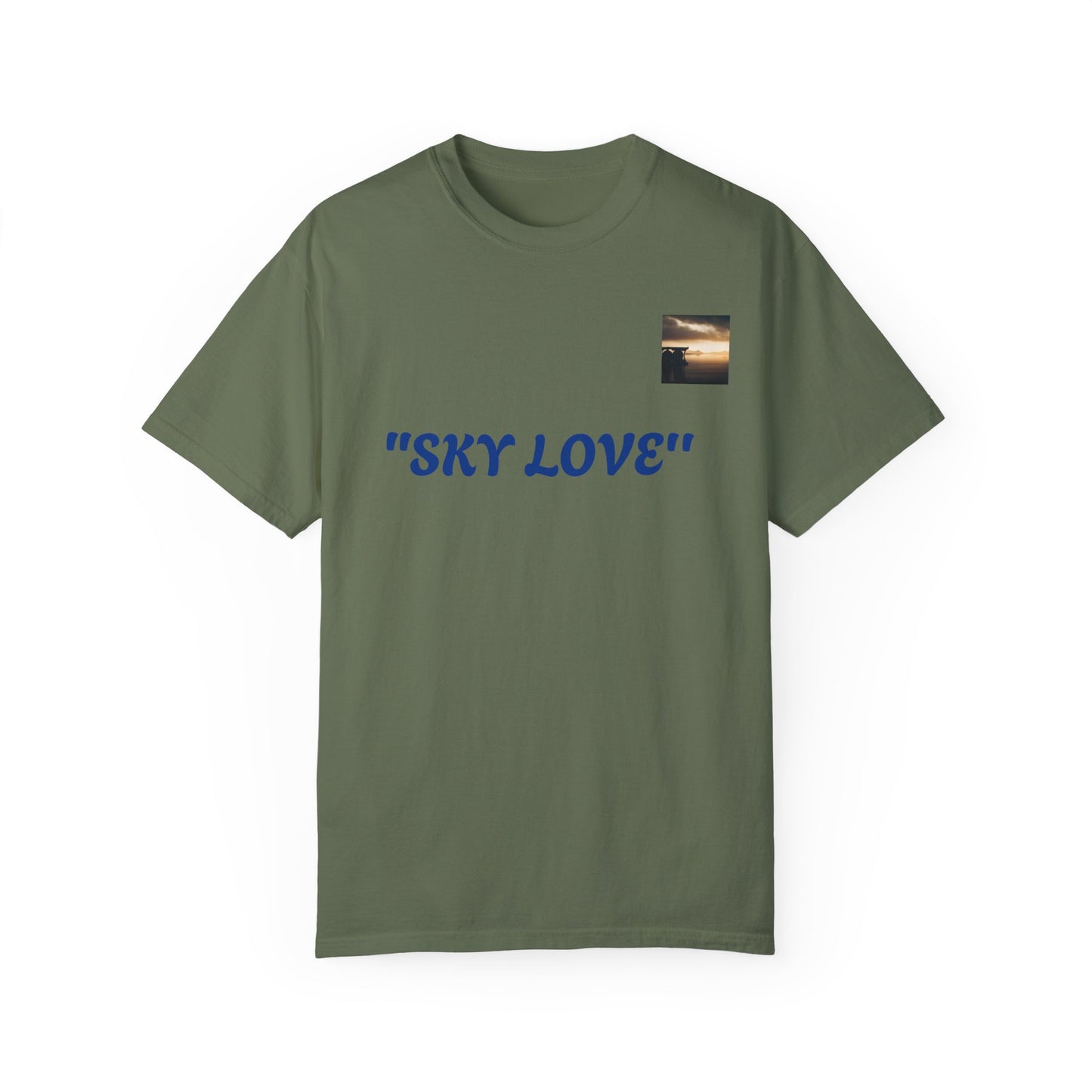 Sky Love Unisex Garment-Dyed T-shirt